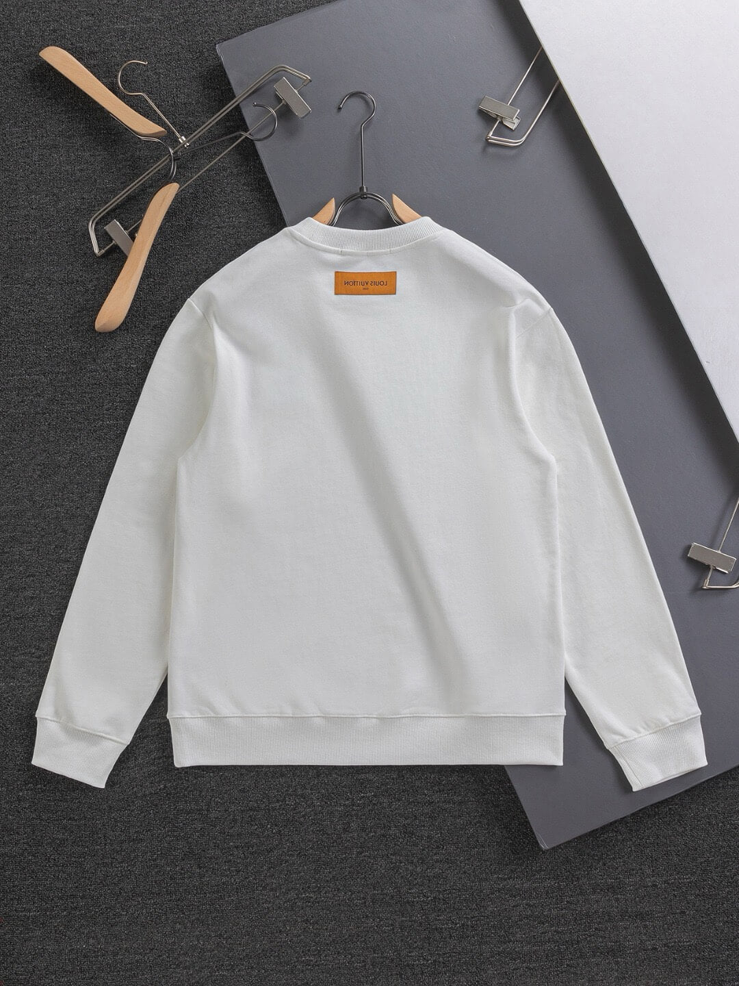 Blue Embroidered Sweatshirt