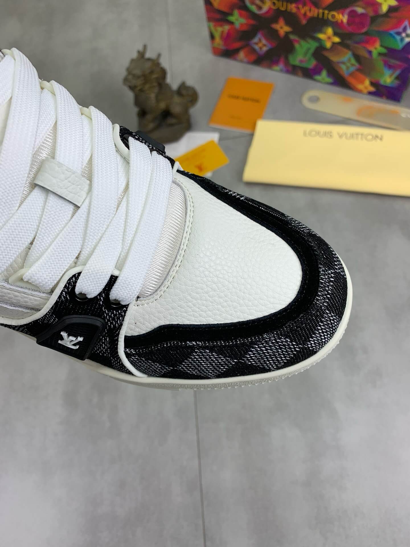 Black & White Plaid Sneakers