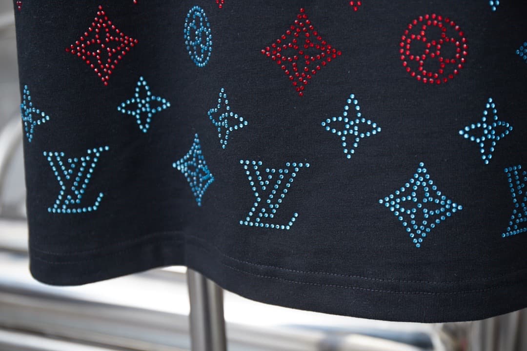 2025 New All-over Crystal Rhinestone Polo Shirt