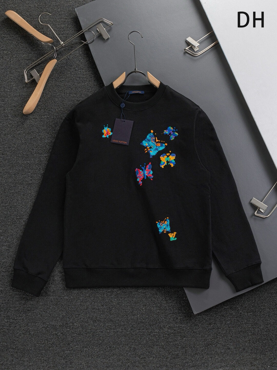 Butterfly Embroidered Sweatshirt