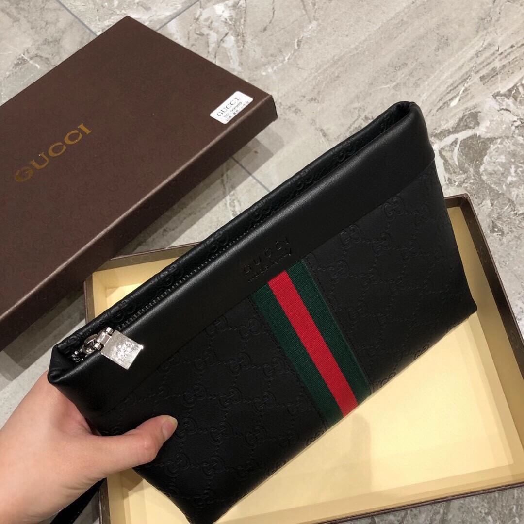 Black Monogram Pouch Bag