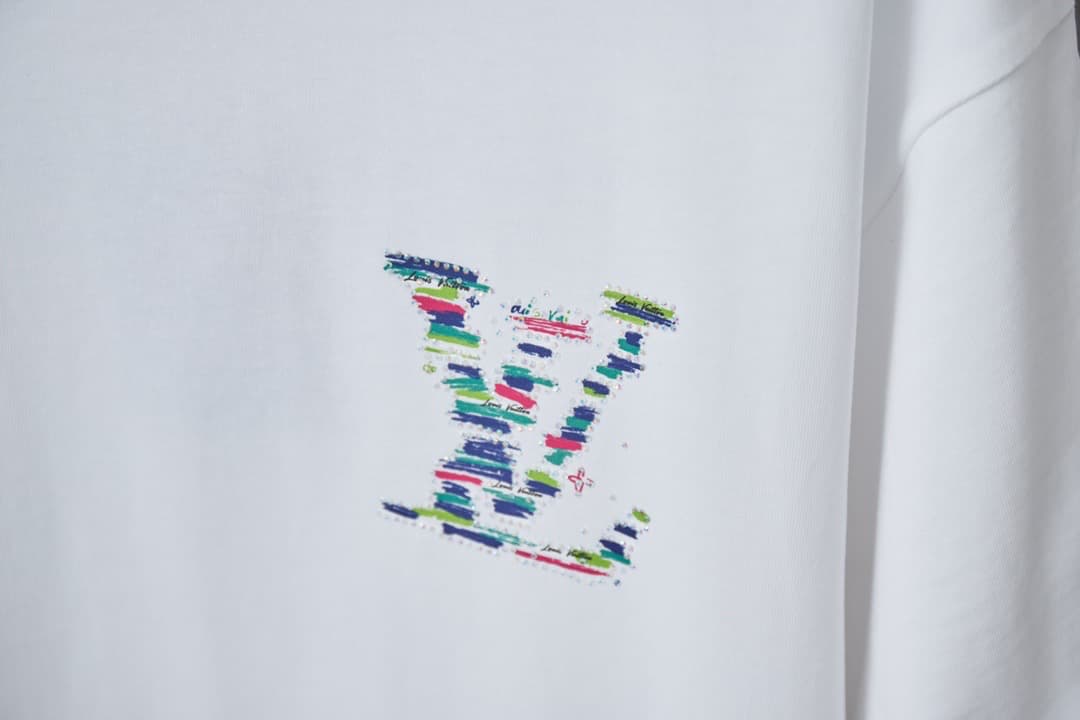 Letter Rainbow Rhinestone T-Shirt