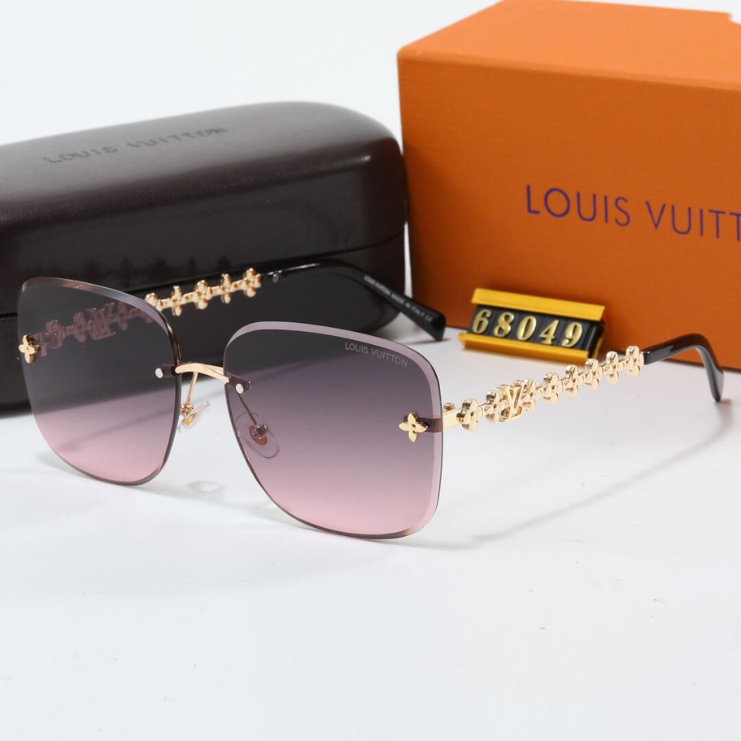 Nouvelles lunettes de soleil sans monture à branches distinctives