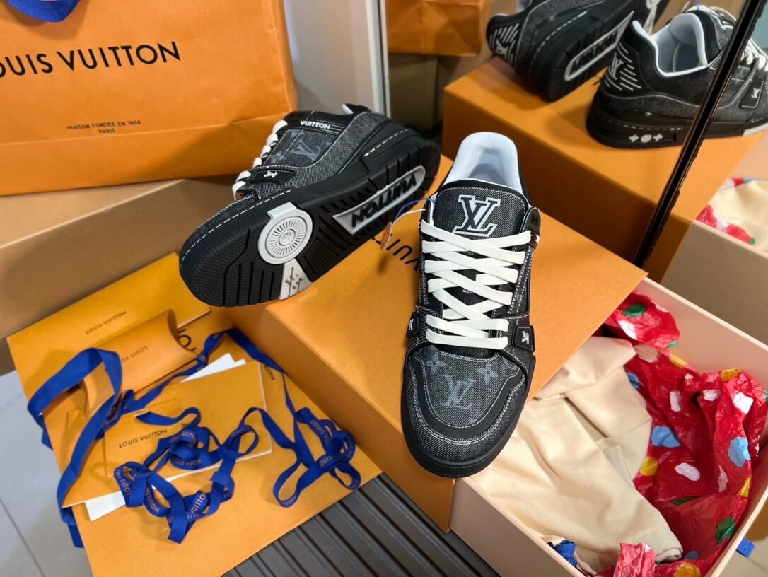 New Black Jacquard Sport Sneaker