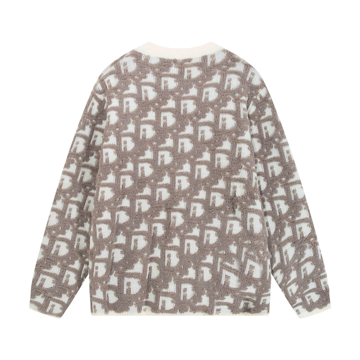 3D Jacquard Zippe Sweater
