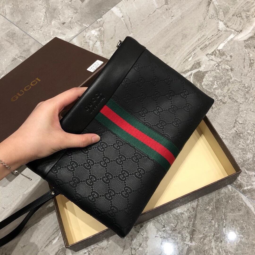 Black Monogram Pouch Bag
