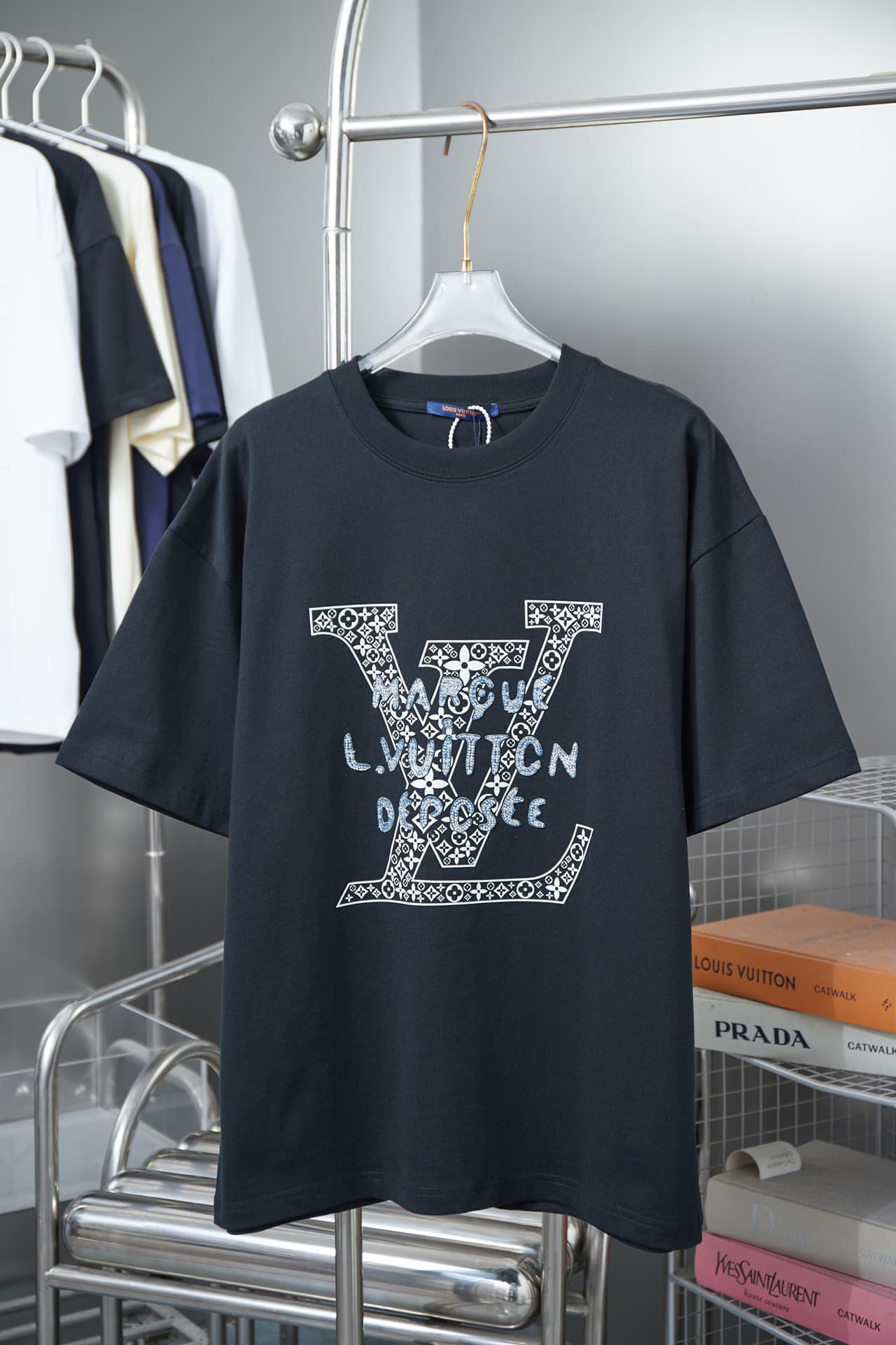 2025 New Style Letter Rhinestone T-shirt