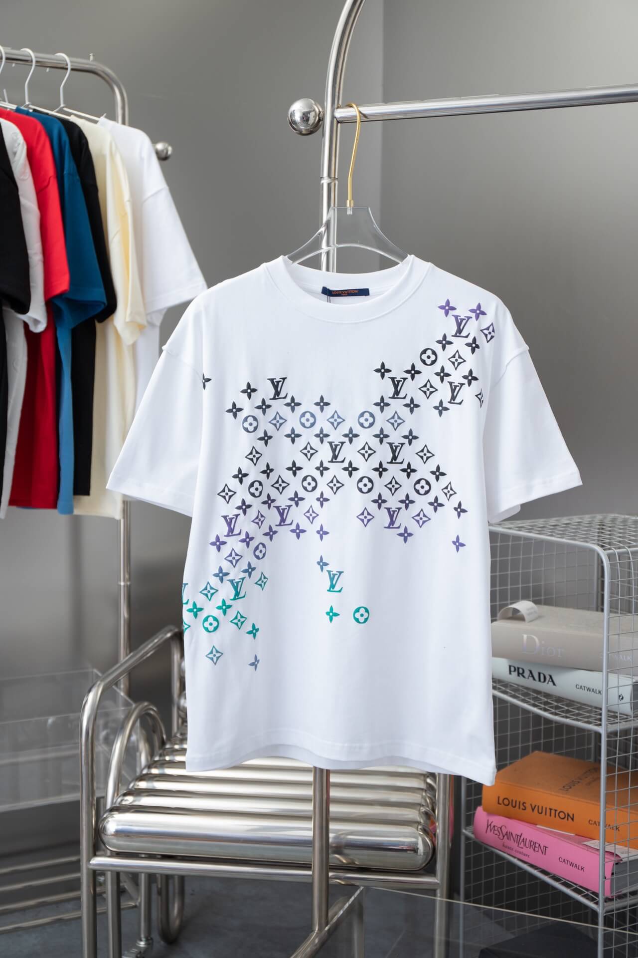 T-shirt imprimé dégradé presbyte