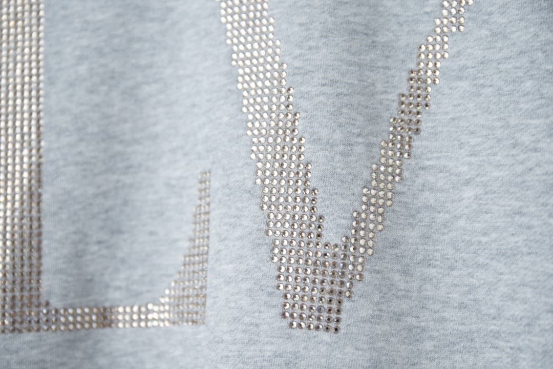Classic Gold Letter Rhinestone Hoodie