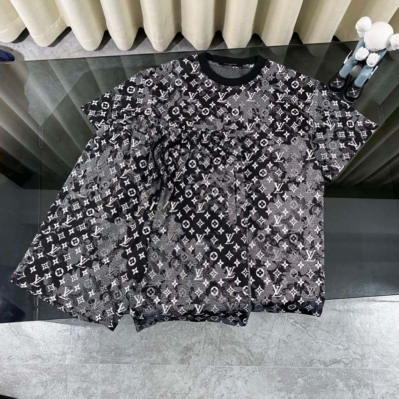 2025 New Classic Black Jacquard T-shirt