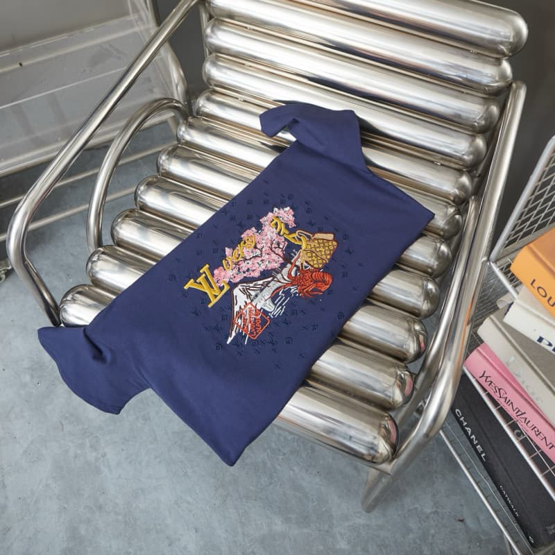 Letter Landscape Embroidery T-Shirt