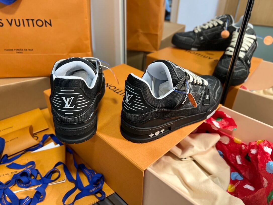 New Black Jacquard Sport Sneaker