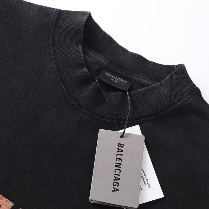 Vintage Double-B Letter Print Long Sleeve