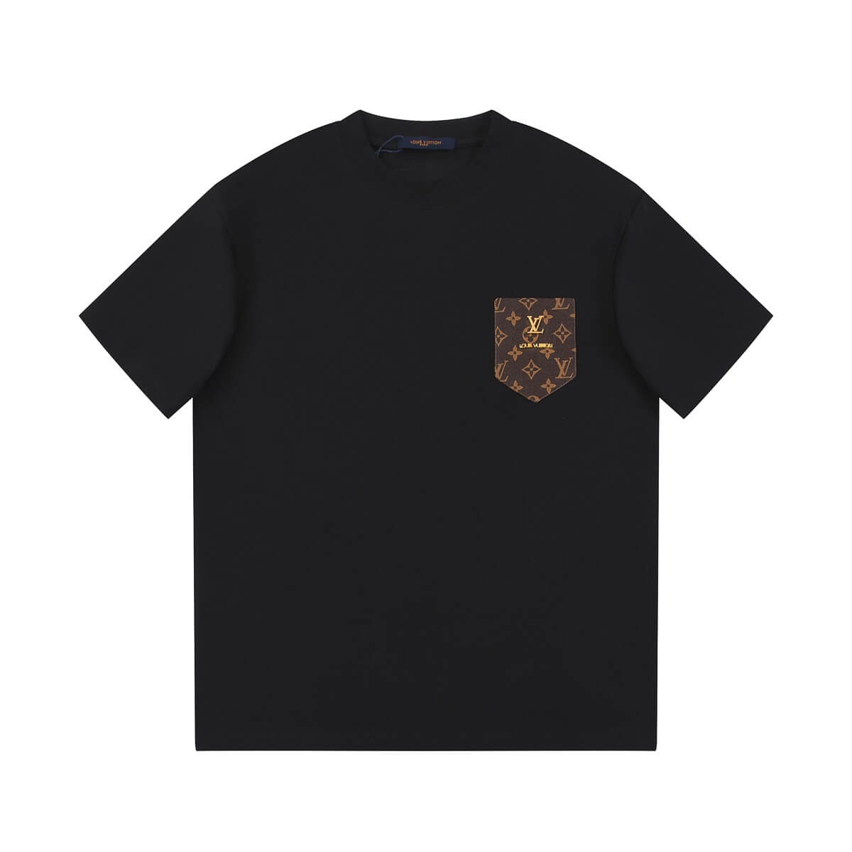 T-shirt en placage à motif métallique