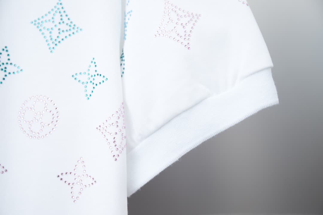 2025 New All-over Crystal Rhinestone Polo Shirt
