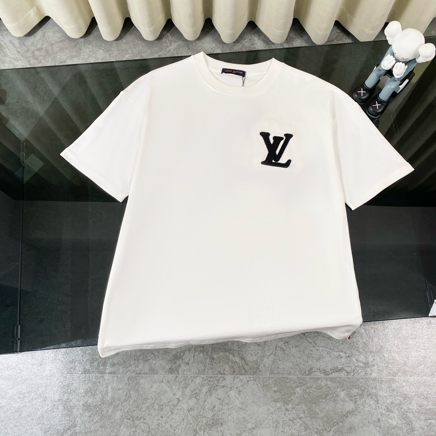 T-shirt classique avec patch monogramme