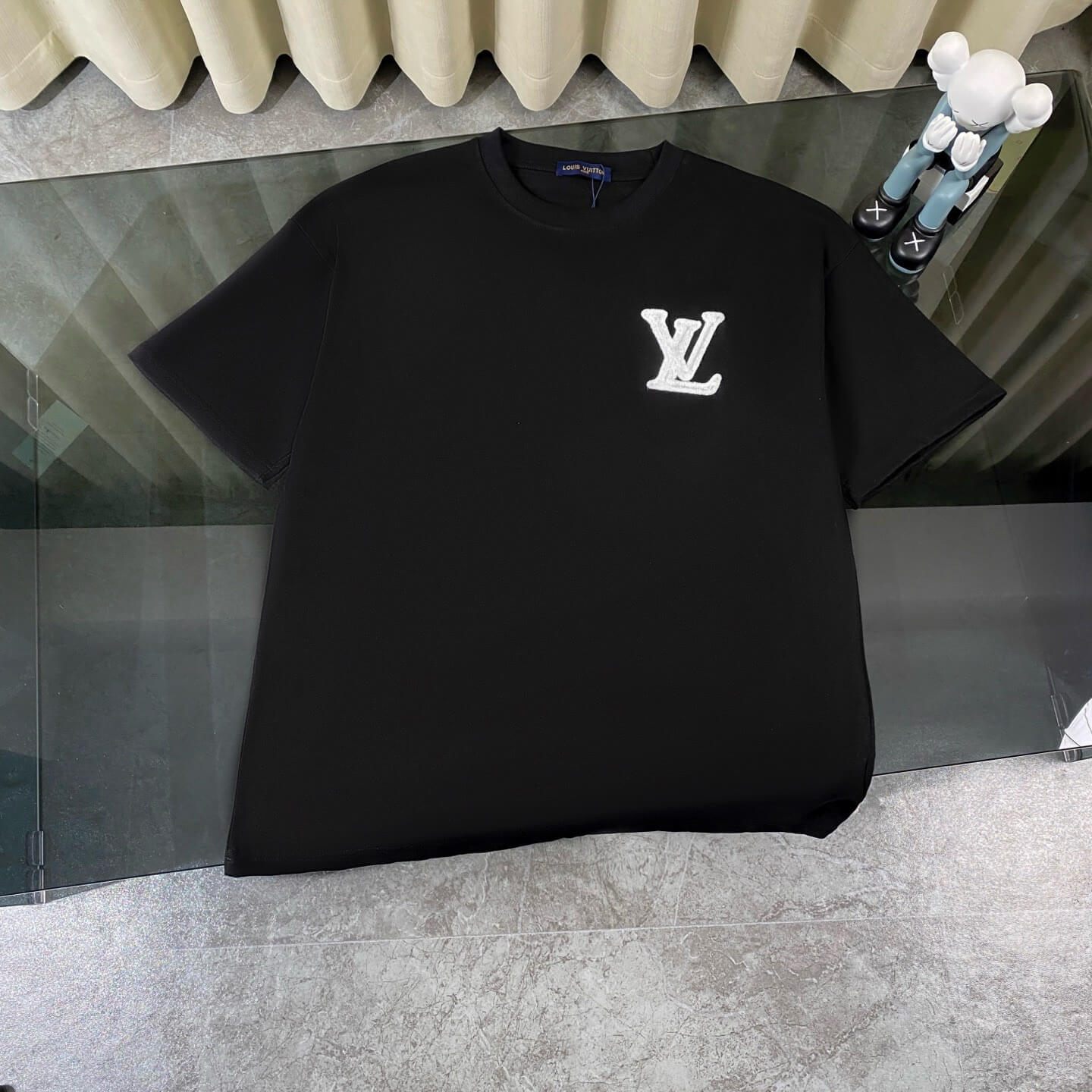 T-shirt classique avec patch monogramme