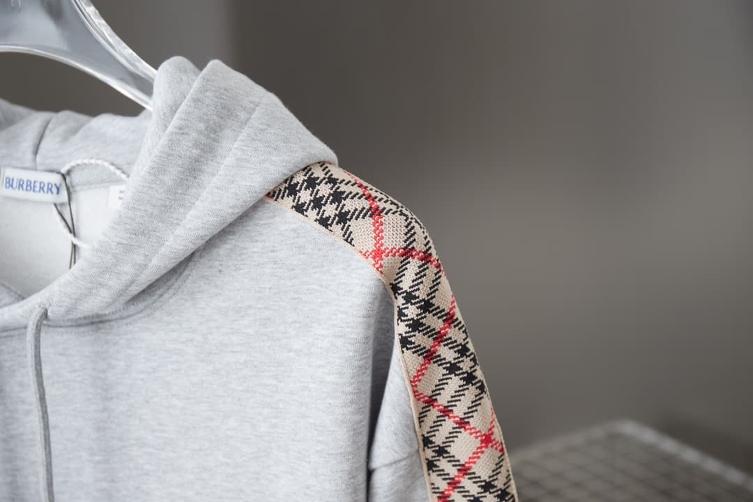 Plaid Ribbon Embroidered War Horse Hoodie