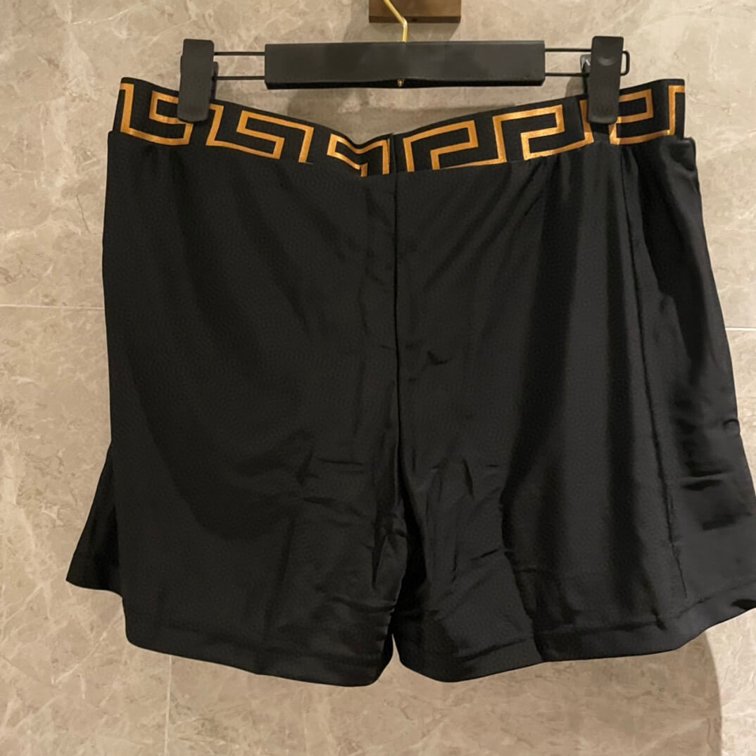 Waist Stripe Swim Trunks
