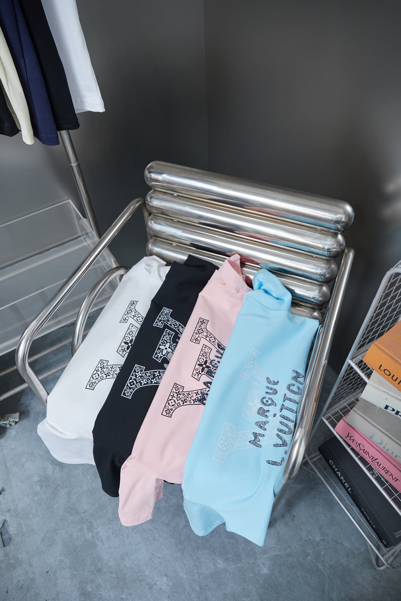 2025 New Style Letter Rhinestone T-shirt