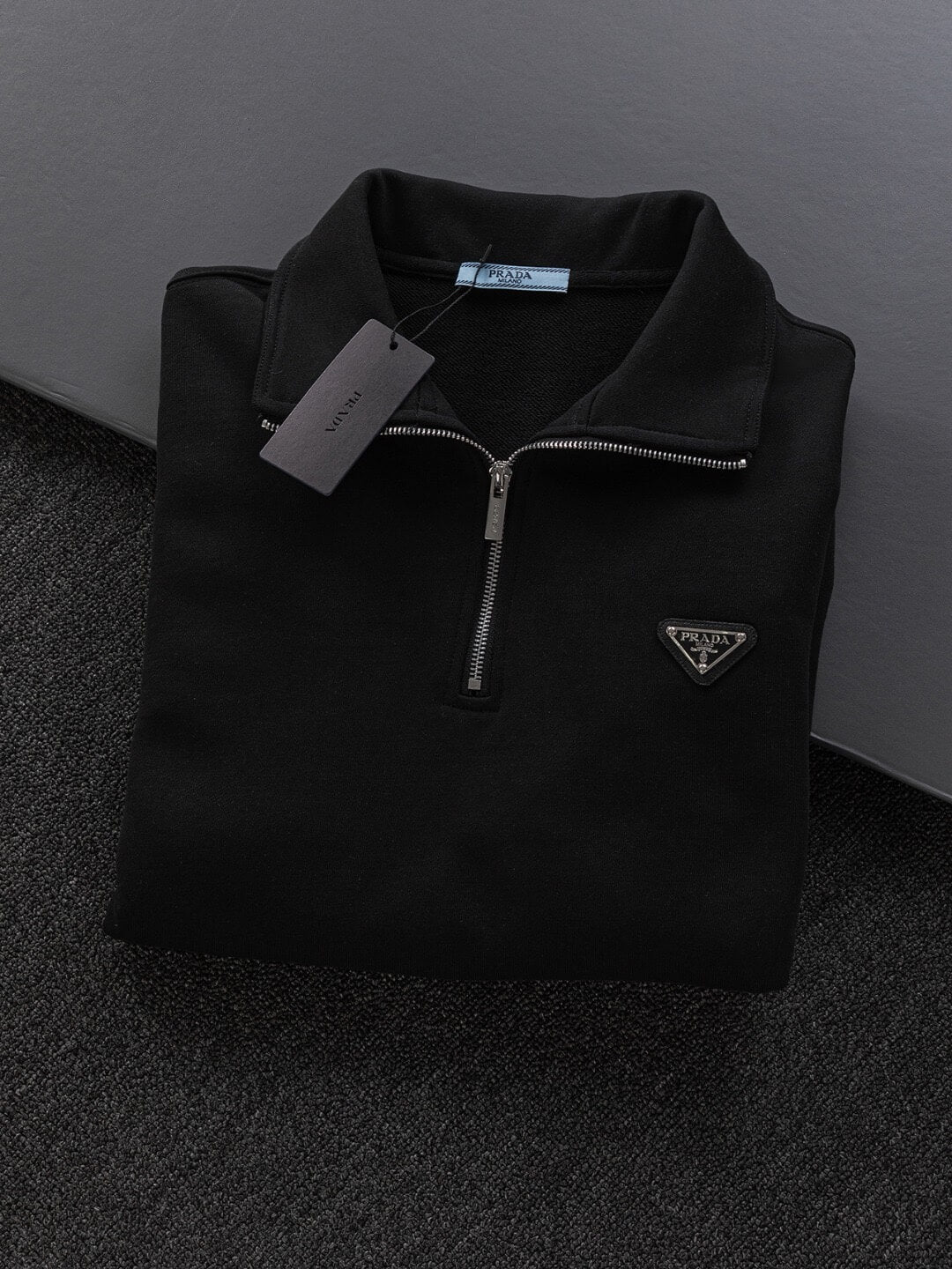 Stand Collar Zip Sweatshirt