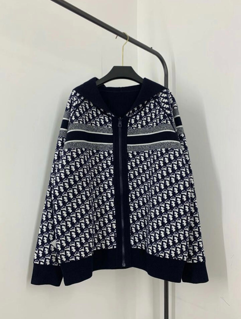 Veste réversible-Imprimé all-over et minimaliste