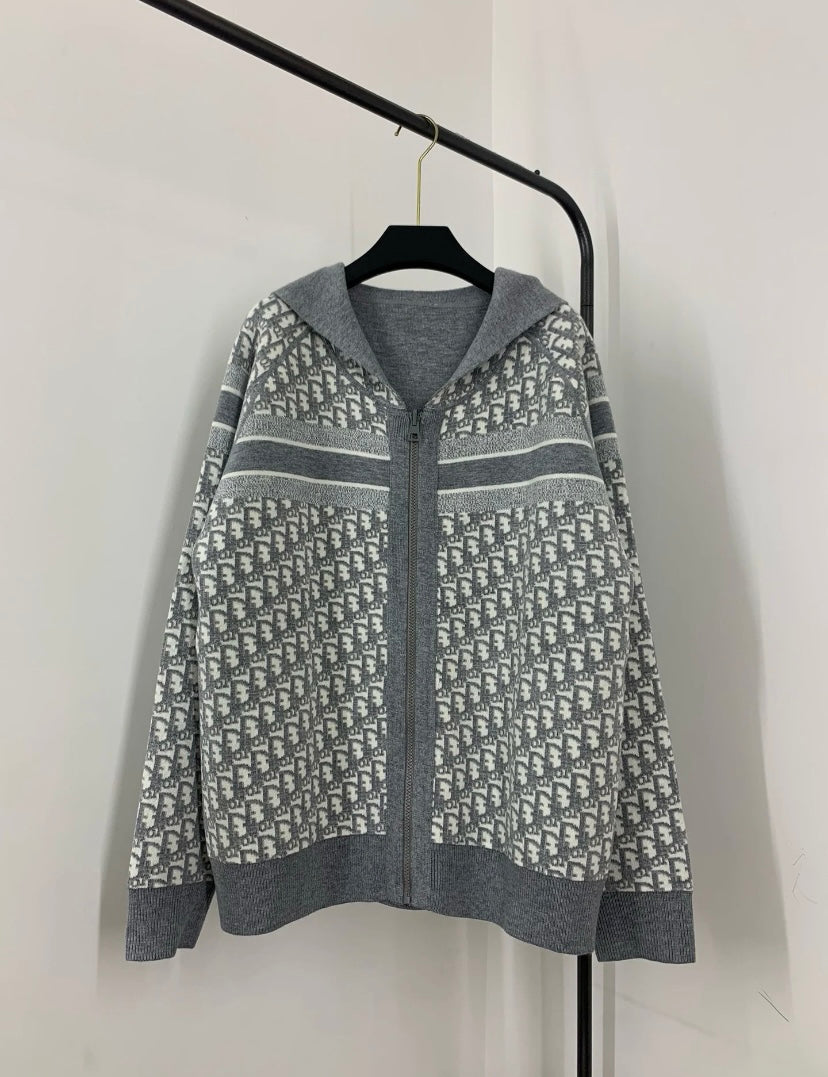 Veste réversible-Imprimé all-over et minimaliste