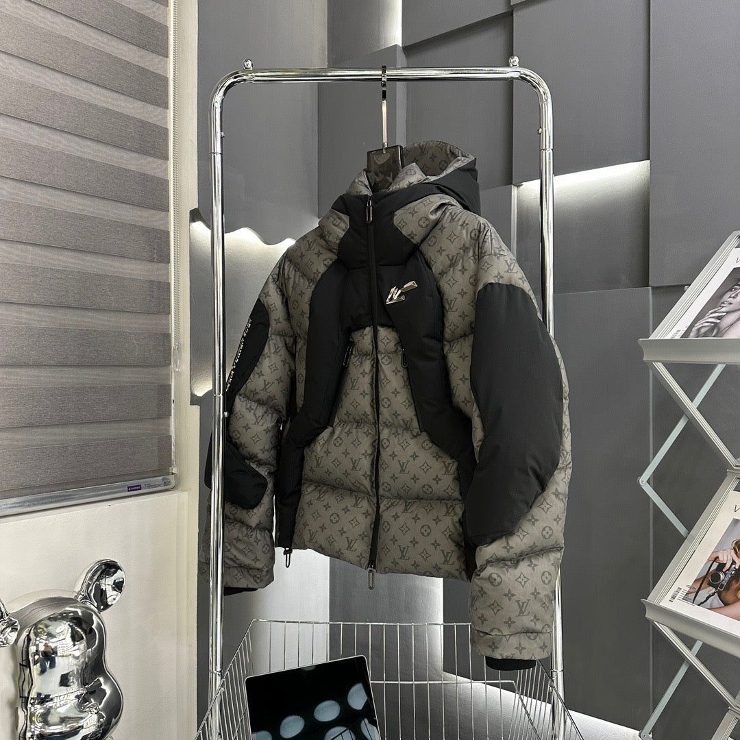 Doudoune en tissu thermosensible à changement de couleur