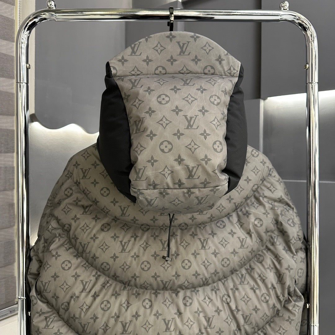 Doudoune en tissu thermosensible à changement de couleur