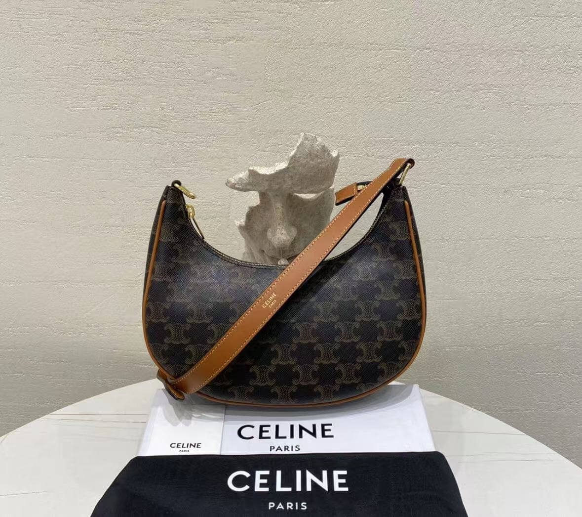 Sac hobo rétro classique à imprimé intégral