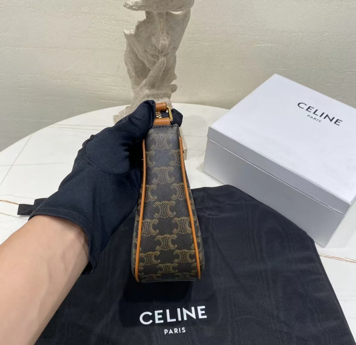 Sac hobo rétro classique à imprimé intégral