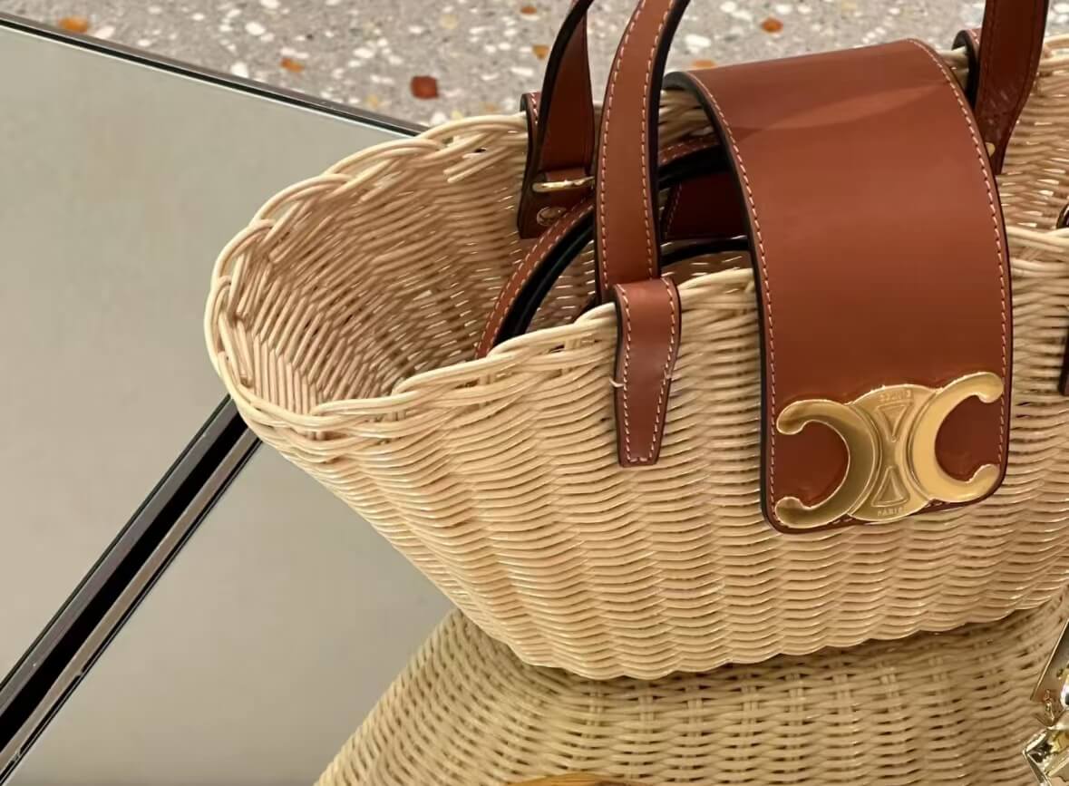 Sac à bandoulière en bambou de style resort