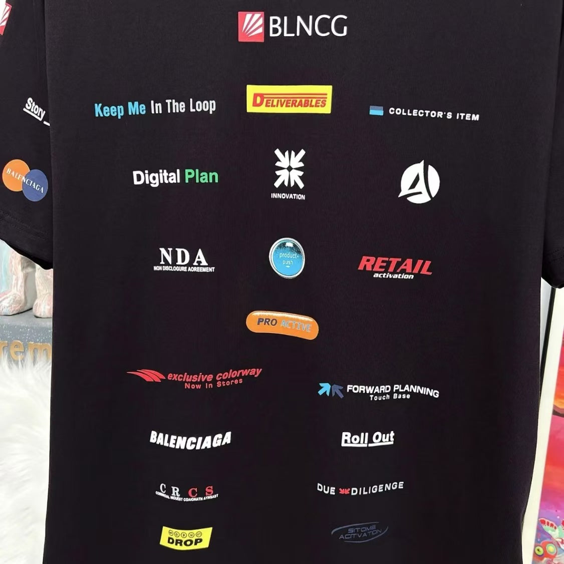 T-shirt imprimé multi-éléments