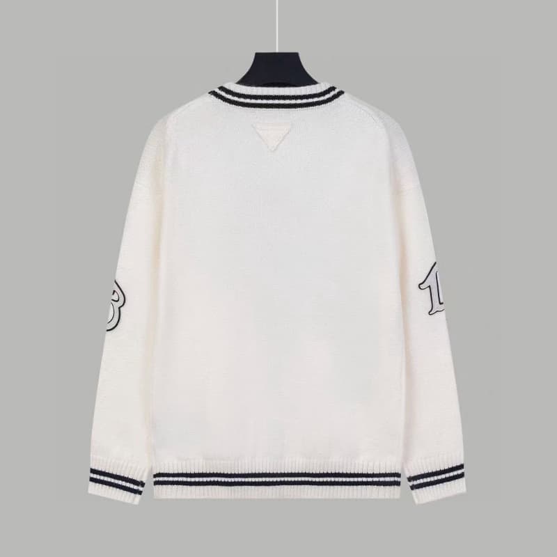 Patchwork Knitted Wool Cardigan Jacket
