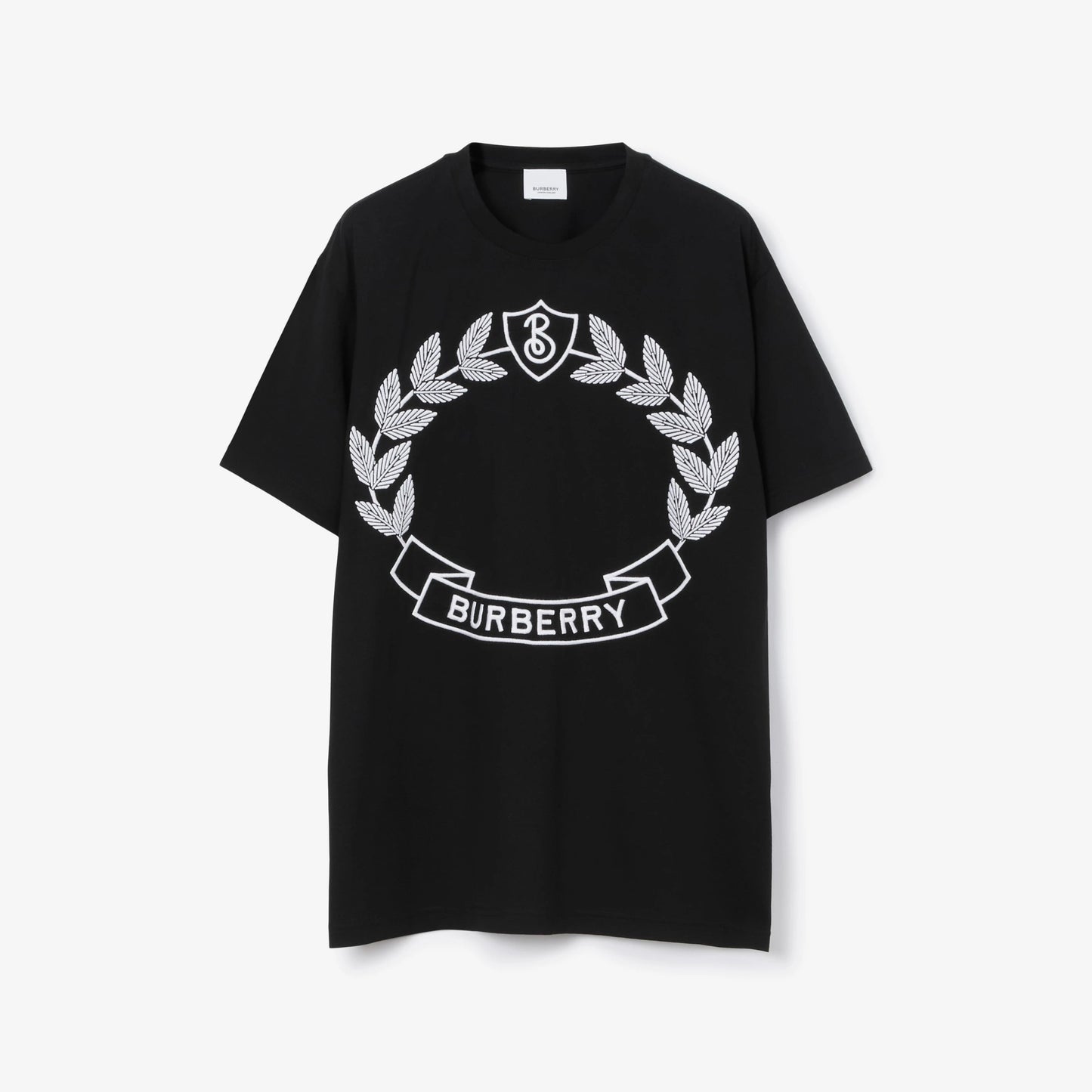 T-shirt en coton avec écusson de feuille de chêne