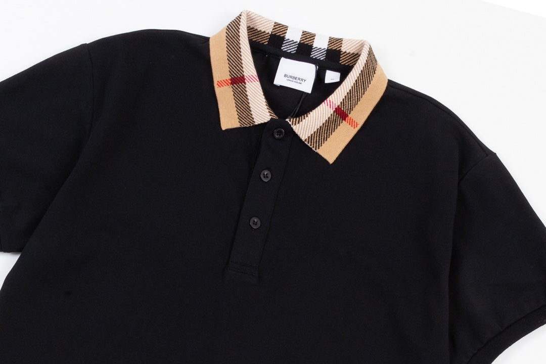 Polo patchwork à carreaux classique