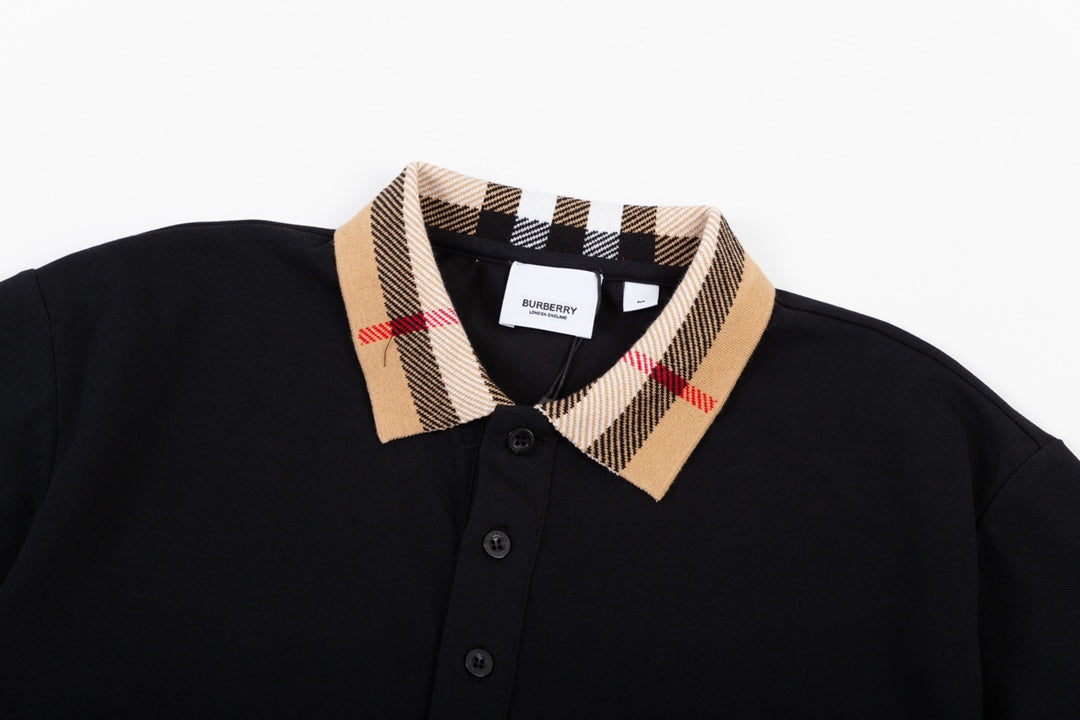 Polo patchwork à carreaux classique