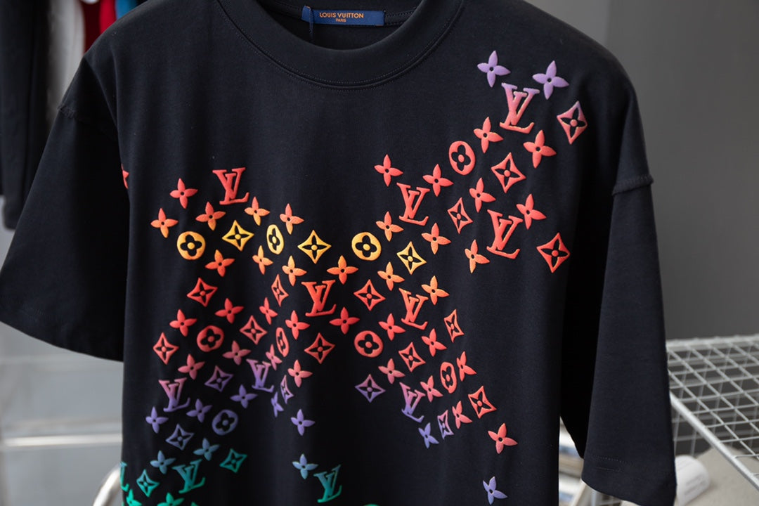 T-shirt imprimé dégradé presbyte