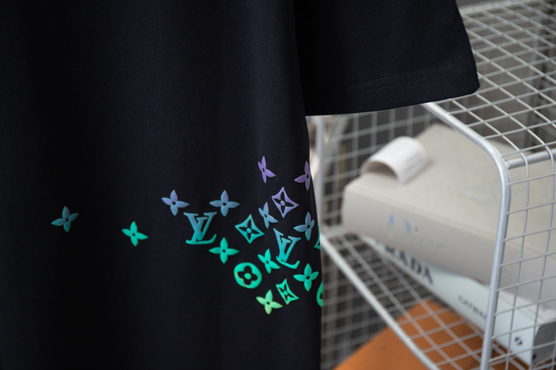 T-shirt imprimé dégradé presbyte