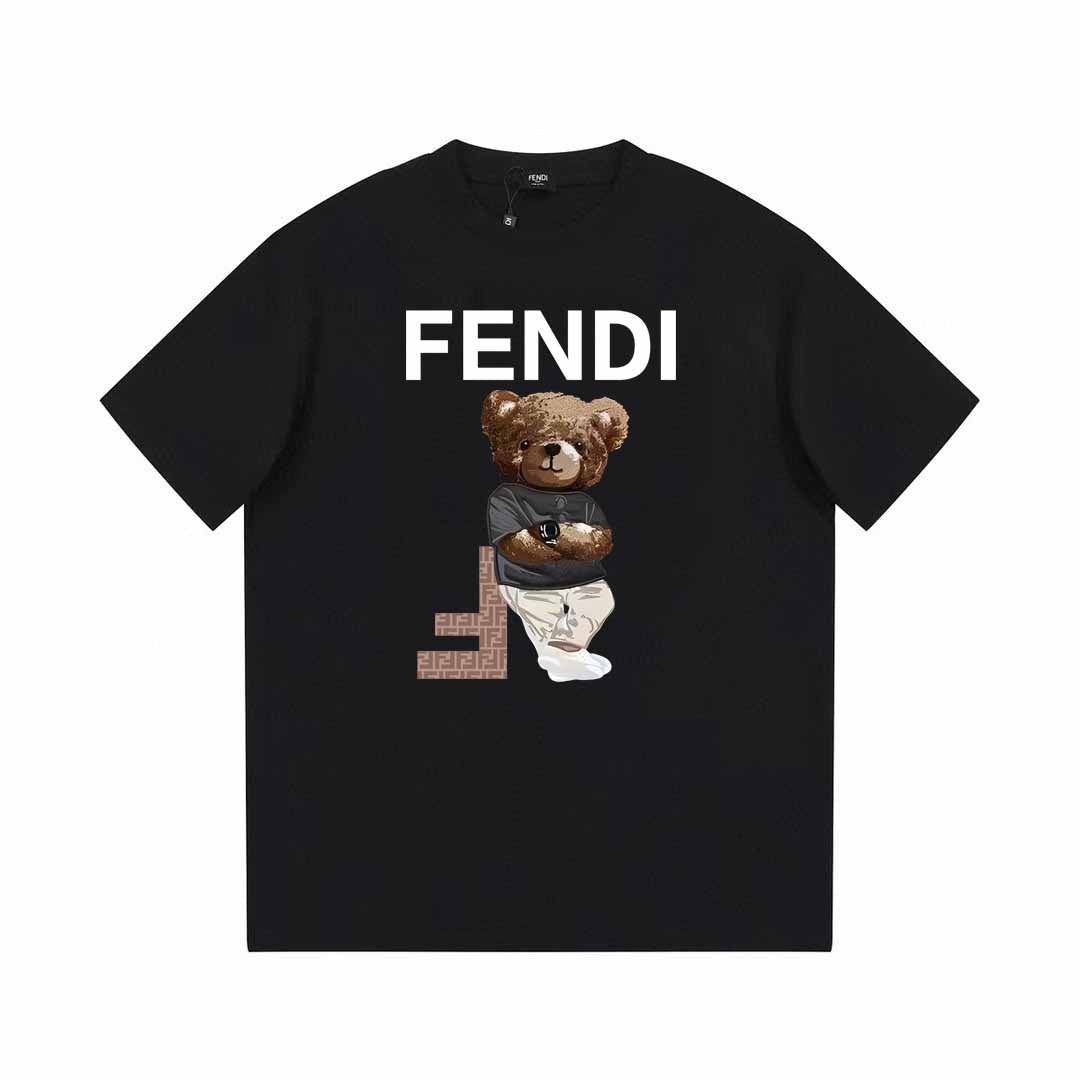 T-Shirt mit Bären-Print