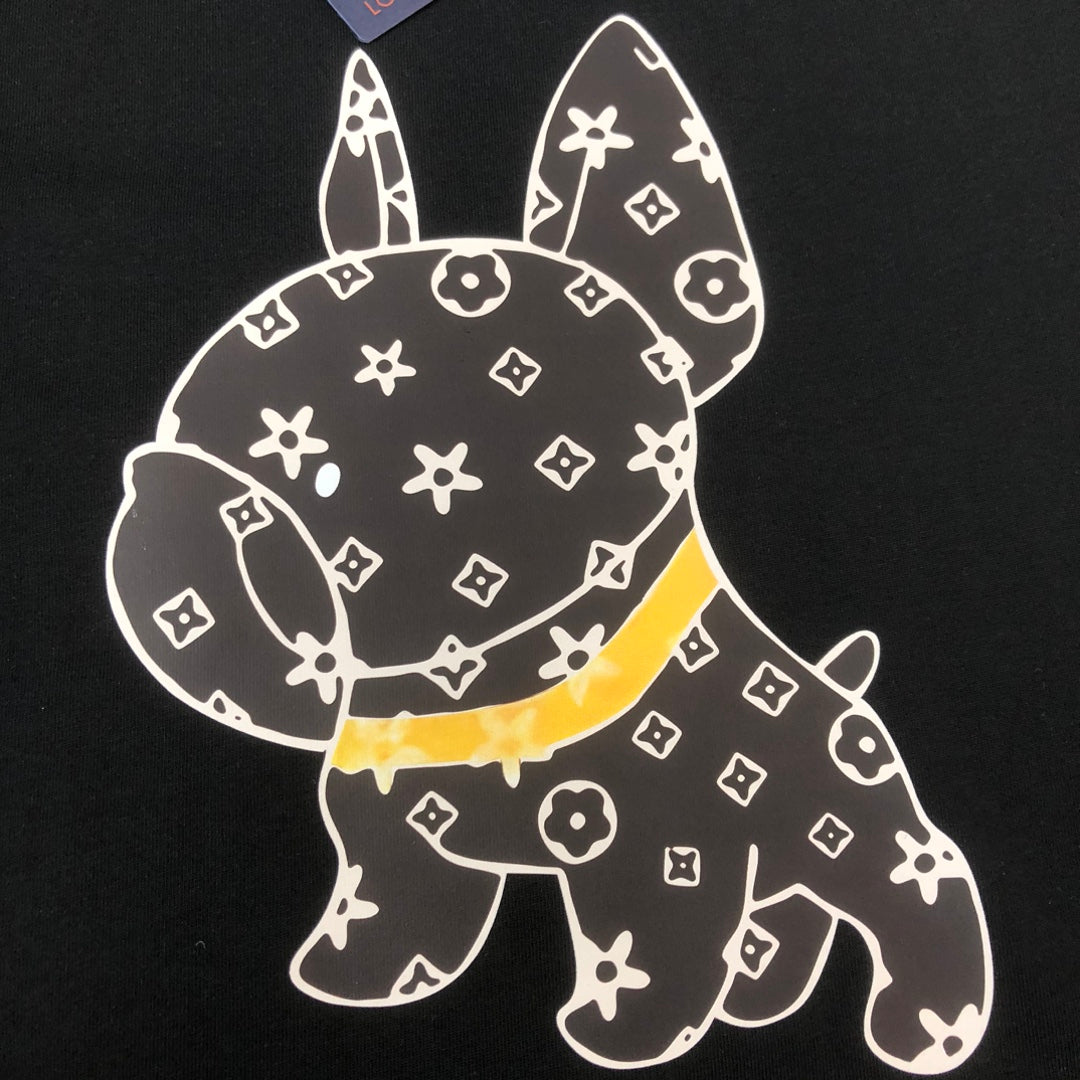 T-Shirt mit Hunde-Print