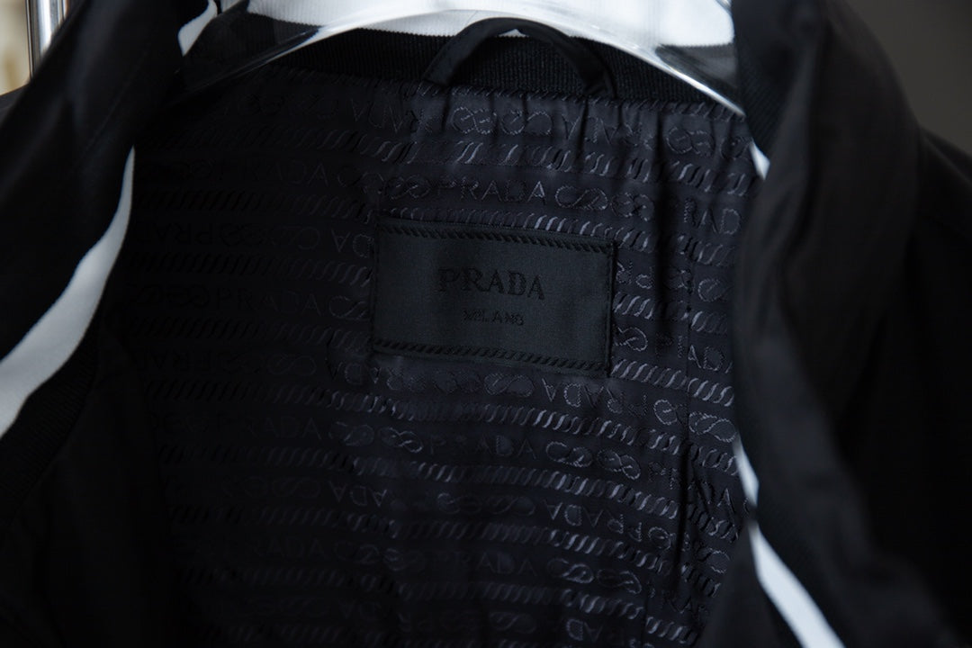 Veste rayée en nylon