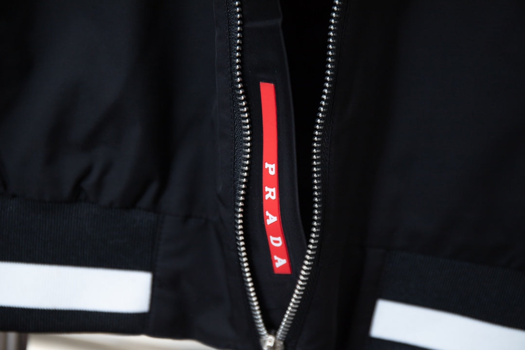 Veste rayée en nylon
