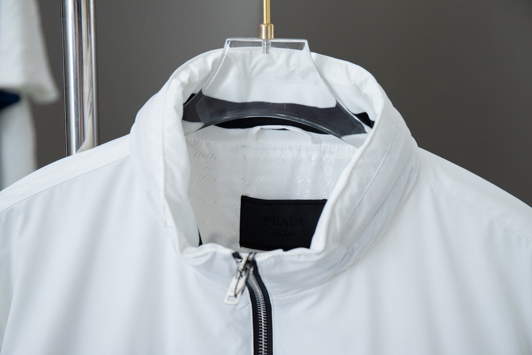 Veste rayée en nylon