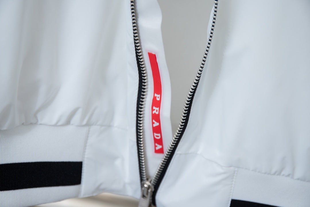 Veste rayée en nylon