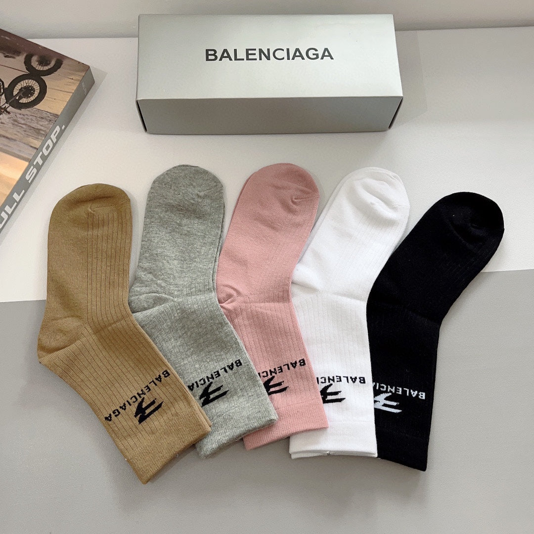 Chaussettes à motifs de lettres