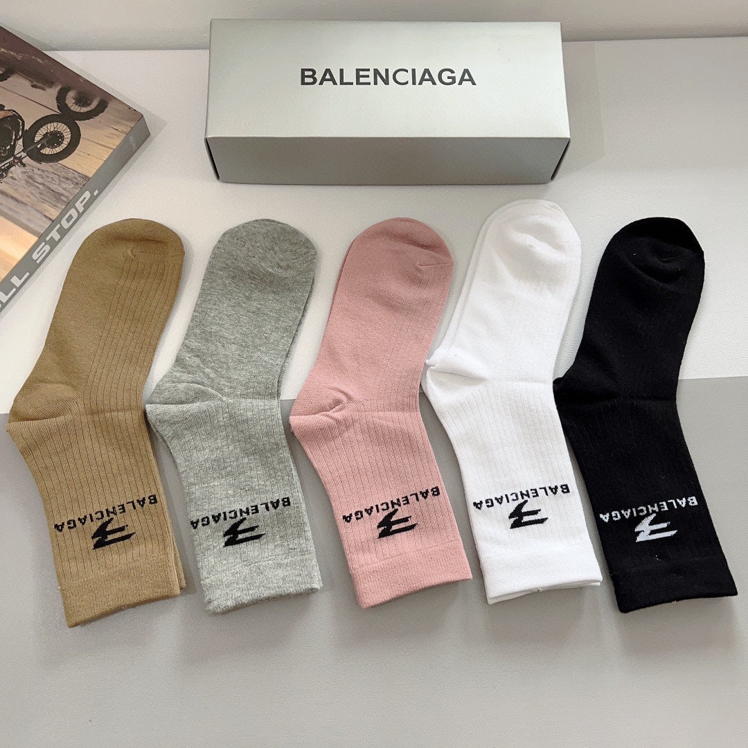 Chaussettes à motifs de lettres