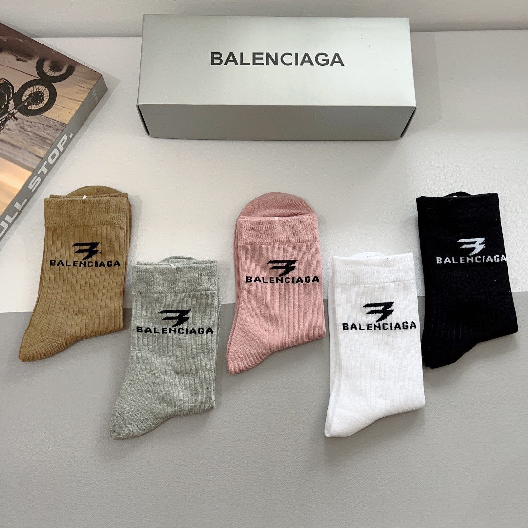 Chaussettes à motifs de lettres