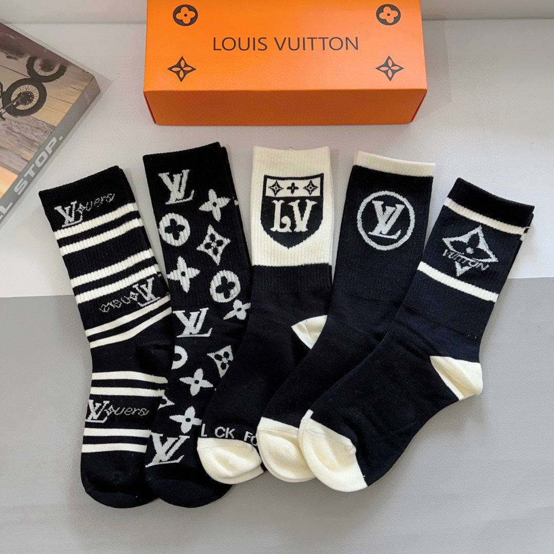 Chaussettes à motifs classiques