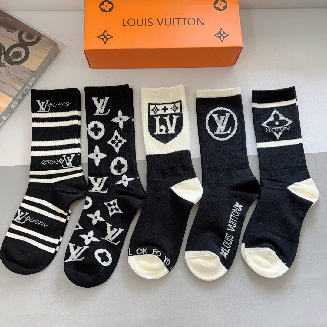 Chaussettes à motifs classiques